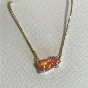 Kendra Scott Jayde Coral Kyocera Opal Petite Necklace